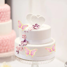 Load image into Gallery viewer, 10pcs Butterfly Cake Decoration Bronzing Butterfly Cake Topper Romantic Valentine's Day Baking Decoration Supplies
