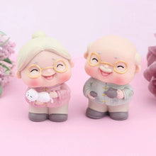 Load image into Gallery viewer, Cartoon Grandpa and Grandma Birthday Cake Decoration Grandpa Doll Cake Topper Birthday Baking Decoration
