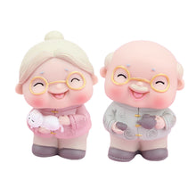 Load image into Gallery viewer, Cartoon Grandpa and Grandma Birthday Cake Decoration Grandpa Doll Cake Topper Birthday Baking Decoration
