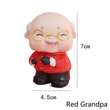 Load image into Gallery viewer, Cartoon Grandpa and Grandma Birthday Cake Decoration Grandpa Doll Cake Topper Birthday Baking Decoration
