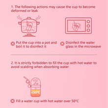 Load image into Gallery viewer, Whale Spray Bottle Kids Summer Suction Cup Children Bottler with Scale Portable Water Cup with Shoulder Strap
