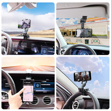 Load image into Gallery viewer, Universal Car Sun Visor Phone Holder Phone Holder Mount 360 Degree Rotation Smartphone Stand Clip Support
