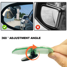 Load image into Gallery viewer, 2Pcs Car Rearview Convex Mirror 360 Degree HD Blind Spot Mirror Adjustable for Reverse Wide Angle Vehicle Parking Rimless Mirror

