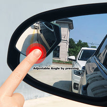 Load image into Gallery viewer, 2Pcs Car Rearview Convex Mirror 360 Degree HD Blind Spot Mirror Adjustable for Reverse Wide Angle Vehicle Parking Rimless Mirror
