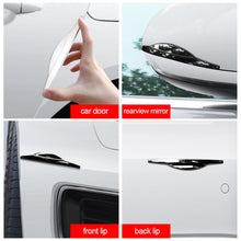 Load image into Gallery viewer, 4Pcs Universal Car Door Edge Scrape Guard Bumper Guards Protector Rearview Mirror Protection Sticker Protective Strips
