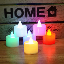 Load image into Gallery viewer, 1PC Flash Light LED Flameless Candle Lamp Tea Lamp LED Candle Multi-color Night Light Wedding Christmas Birthday Home Decoration
