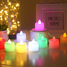 Load image into Gallery viewer, 1PC Flash Light LED Flameless Candle Lamp Tea Lamp LED Candle Multi-color Night Light Wedding Christmas Birthday Home Decoration
