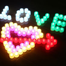 Load image into Gallery viewer, 1PC Flash Light LED Flameless Candle Lamp Tea Lamp LED Candle Multi-color Night Light Wedding Christmas Birthday Home Decoration
