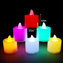 Load image into Gallery viewer, 1PC Flash Light LED Flameless Candle Lamp Tea Lamp LED Candle Multi-color Night Light Wedding Christmas Birthday Home Decoration
