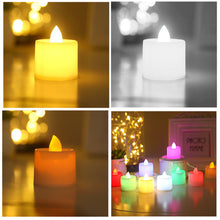 Load image into Gallery viewer, 1PC Flash Light LED Flameless Candle Lamp Tea Lamp LED Candle Multi-color Night Light Wedding Christmas Birthday Home Decoration
