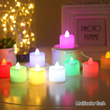Load image into Gallery viewer, 1PC Flash Light LED Flameless Candle Lamp Tea Lamp LED Candle Multi-color Night Light Wedding Christmas Birthday Home Decoration
