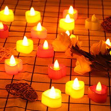 Load image into Gallery viewer, 6PCS Flameless Electronic Heart Round Shaped LED Candle Tea Lamp For Home Party Wedding Birthday Christmas Love Candles Decoration
