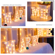 Load image into Gallery viewer, Alphabet LED Light Night Light LED Night Light Alphabet Light LED Letter Shape 0-9 Birthday Party Proposal Decoration
