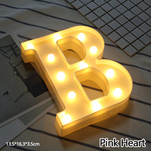 Load image into Gallery viewer, Alphabet LED Light Night Light LED Night Light Alphabet Light LED Letter Shape 0-9 Birthday Party Proposal Decoration

