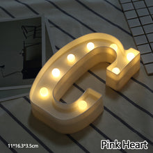 Load image into Gallery viewer, Alphabet LED Light Night Light LED Night Light Alphabet Light LED Letter Shape 0-9 Birthday Party Proposal Decoration
