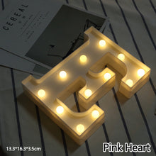 Load image into Gallery viewer, Alphabet LED Light Night Light LED Night Light Alphabet Light LED Letter Shape 0-9 Birthday Party Proposal Decoration

