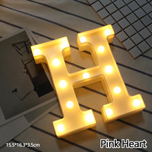 Load image into Gallery viewer, Alphabet LED Light Night Light LED Night Light Alphabet Light LED Letter Shape 0-9 Birthday Party Proposal Decoration
