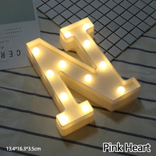 Load image into Gallery viewer, Alphabet LED Light Night Light LED Night Light Alphabet Light LED Letter Shape 0-9 Birthday Party Proposal Decoration
