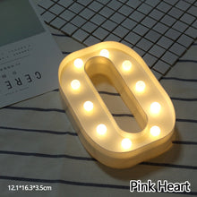Load image into Gallery viewer, Alphabet LED Light Night Light LED Night Light Alphabet Light LED Letter Shape 0-9 Birthday Party Proposal Decoration
