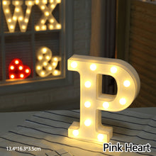 Load image into Gallery viewer, Alphabet LED Light Night Light LED Night Light Alphabet Light LED Letter Shape 0-9 Birthday Party Proposal Decoration

