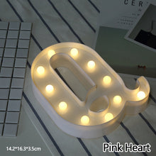 Load image into Gallery viewer, Alphabet LED Light Night Light LED Night Light Alphabet Light LED Letter Shape 0-9 Birthday Party Proposal Decoration
