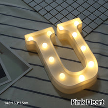 Load image into Gallery viewer, Alphabet LED Light Night Light LED Night Light Alphabet Light LED Letter Shape 0-9 Birthday Party Proposal Decoration
