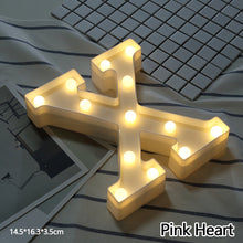 Load image into Gallery viewer, Alphabet LED Light Night Light LED Night Light Alphabet Light LED Letter Shape 0-9 Birthday Party Proposal Decoration

