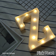 Load image into Gallery viewer, Alphabet LED Light Night Light LED Night Light Alphabet Light LED Letter Shape 0-9 Birthday Party Proposal Decoration
