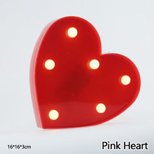 Load image into Gallery viewer, Alphabet LED Light Night Light LED Night Light Alphabet Light LED Letter Shape 0-9 Birthday Party Proposal Decoration
