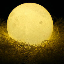Load image into Gallery viewer, 8CM 3D Print Moon LED Night Lamp Light Switch Lamp For Girls Bedroom Home Decoration Battery Powered
