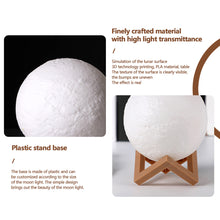 Load image into Gallery viewer, 8CM 3D Print Moon LED Night Lamp Light Switch Lamp For Girls Bedroom Home Decoration Battery Powered
