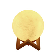 Load image into Gallery viewer, 8CM 3D Print Moon LED Night Lamp Light Switch Lamp For Girls Bedroom Home Decoration Battery Powered
