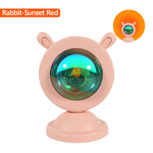 Load image into Gallery viewer, Sunset Lamp Sunset Light Projection Bedside Table Led Lamp Night Light Bedroom Wall Lighting Rainbow Lamp Decoration
