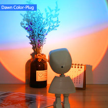 Load image into Gallery viewer, Sunset Lamp Sunset Light Projection Bedside Table Led Lamp Night Light Bedroom Wall Lighting Rainbow Lamp Decoration
