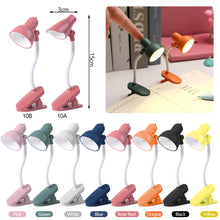Load image into Gallery viewer, Mini Table Lamp Foldable Magnetic Desk Lamp LED Bedroom Study Reading Book Lamps With Clips Night Light Eye Protection Bedside Lights
