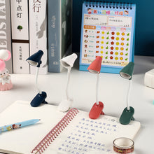 Load image into Gallery viewer, Mini Table Lamp Foldable Magnetic Desk Lamp LED Bedroom Study Reading Book Lamps With Clips Night Light Eye Protection Bedside Lights
