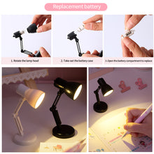 Load image into Gallery viewer, Mini Table Lamp Foldable Desk Lamp LED Bedroom Study Reading Book Lamps Night Light Eye Protection Bedside Lights
