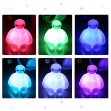 Load image into Gallery viewer, Baymax 7 Color LED Night Light Children cute Cartoon lamp Bedroom Decoration
