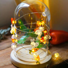 Load image into Gallery viewer, 2M/3M Fairy Easter Bunny Shaped Chick Lights Copper Wire Battery Powered Indoor Led Rope Night Light Home Holiday Window Decoration Party Supplies
