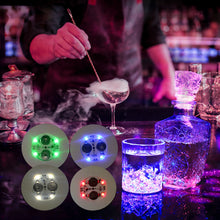 Load image into Gallery viewer, Mini Glow LED Coaster for Adhesive Light Bottles Festival Nightclub Bar Party Decoration Vase LED Drink Cup Coaster
