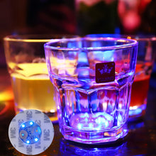 Load image into Gallery viewer, Mini Glow LED Coaster for Adhesive Light Bottles Festival Nightclub Bar Party Decoration Vase LED Drink Cup Coaster
