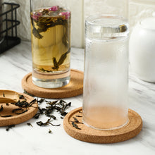 Load image into Gallery viewer, 1PCS Round Shape Dia 10cm Plain Natural Cork Coasters Wine Drink Coffee Tea Cup Mats Table Pad For Home Office Kitchen

