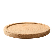 Load image into Gallery viewer, 1PCS Round Shape Dia 10cm Plain Natural Cork Coasters Wine Drink Coffee Tea Cup Mats Table Pad For Home Office Kitchen
