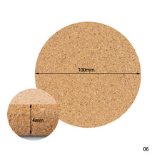 Load image into Gallery viewer, 1PCS Round Shape Plain Natural Cork Coasters Wine Drink Coffee Tea Cup Mats Table Pad For Home Office Kitchen
