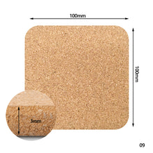 Load image into Gallery viewer, 1PCS Round Shape Plain Natural Cork Coasters Wine Drink Coffee Tea Cup Mats Table Pad For Home Office Kitchen

