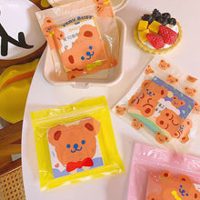Load image into Gallery viewer, Korean Waterproof Creative Cute Bear Cookie Ziplock BagSnacks Sealed Bag Dustproof Durable Storage Bag Sealing Bag
