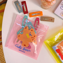 Load image into Gallery viewer, Korean Waterproof Creative Cute Bear Cookie Ziplock BagSnacks Sealed Bag Dustproof Durable Storage Bag Sealing Bag
