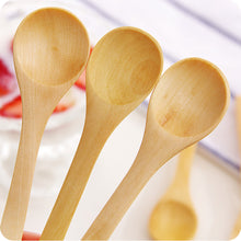 Load image into Gallery viewer, 3Pcs Natural Wooden Mini Ice Cream Spoon Dessert Scoop Baby Spoon Tableware Kitchen Coffee Accessories Tools
