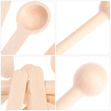 Load image into Gallery viewer, 1PC Natural Wooden Mini Coffee Spoon Dessert Scoop Baby Spoon Tableware Kitchen Ice Cream Accessories Tools
