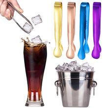 Load image into Gallery viewer, 4.33inch 304 Stainless Steel Ice Cube Clip Ice Tong Bread Food BBQ Clip Barbecue Clip Ice Clamp Tool Bar Kitchen Accessories
